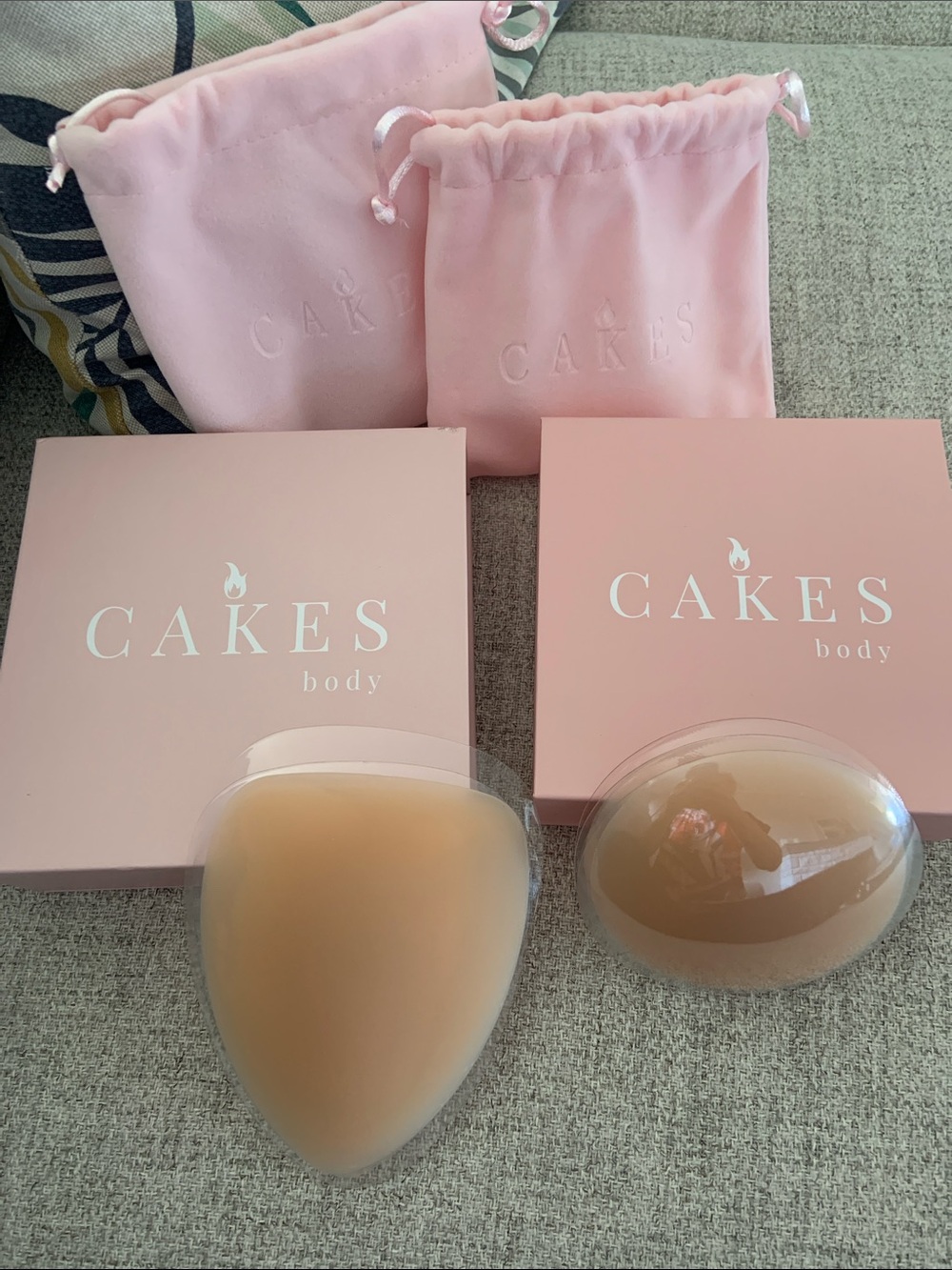 Cakes Body Silicone Adhesive Bra Cups - Nude Pink